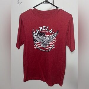 Cabela's Vibrant Red Cotton Blend Shirt